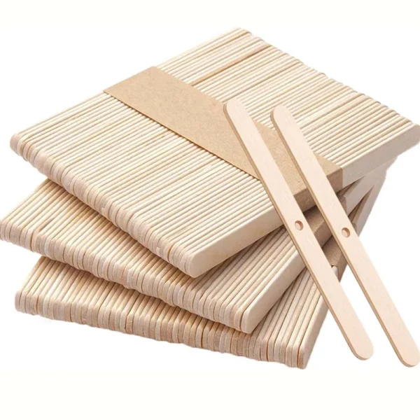 Candle Making Kit - 50 Wooden Wick Holders for DIY