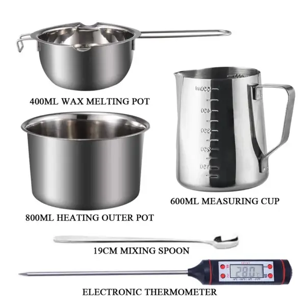 Candle Making Kit - Aromatherapy Tools, Wax Melting Pot - Image 3