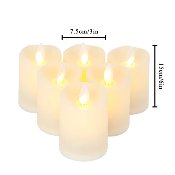Candle Making Kit: 6Pcs LED Flameless Candles for Decor - Image 6