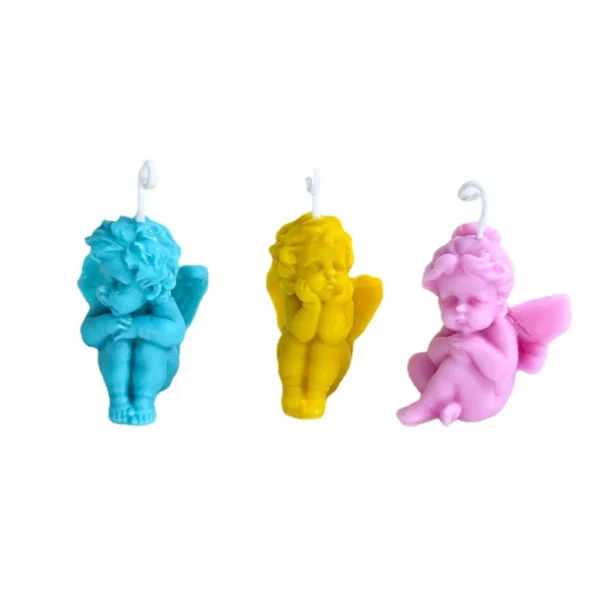 Candle Making Kit: 3D Angel Mold for Decor - Image 4