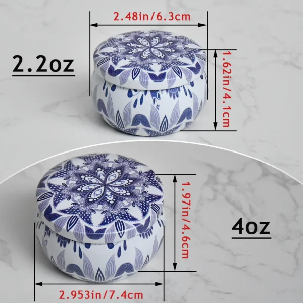 Candle Making Kit: 12pcs Metal Tins for DIY Candles - Image 2