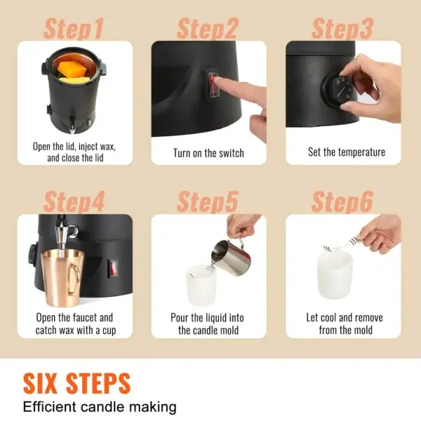 Candle Making Kit Electric Wax Melter 6.5L 10L - Image 6