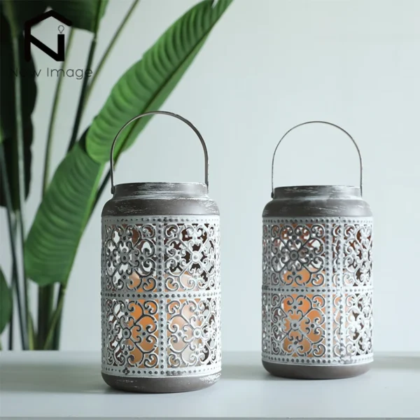 Candle Making Kit - 2Pcs Vintage Metal Candle Holders
