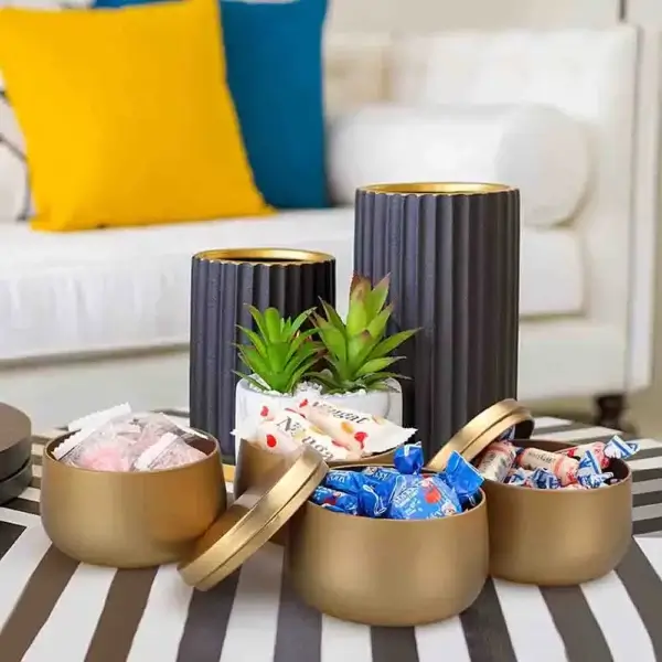 Candle Making Kit - 8 OZ Metal Tins with Lids (24 Pieces) - Image 6