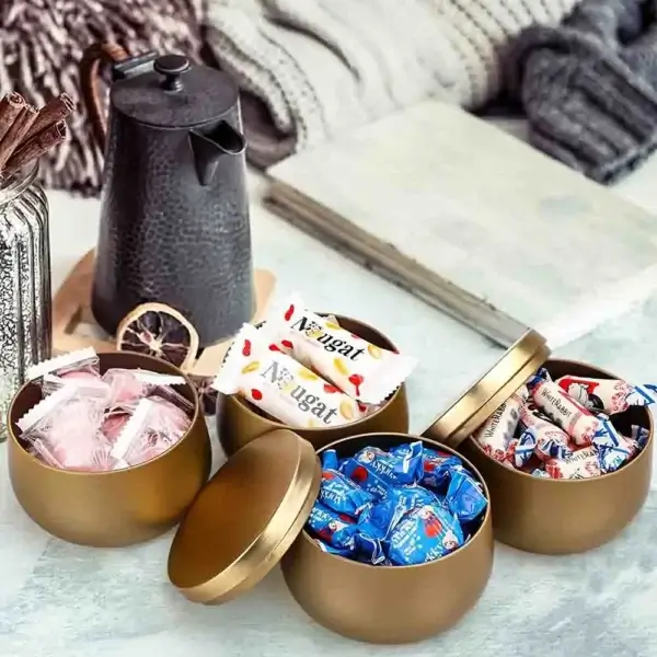 Candle Making Kit - 8 OZ Metal Tins with Lids (24 Pieces) - Image 5