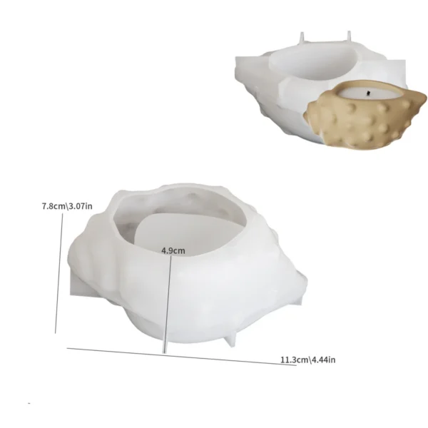 Candle Making Kit - Conch Shape Silicone Mold - Image 6