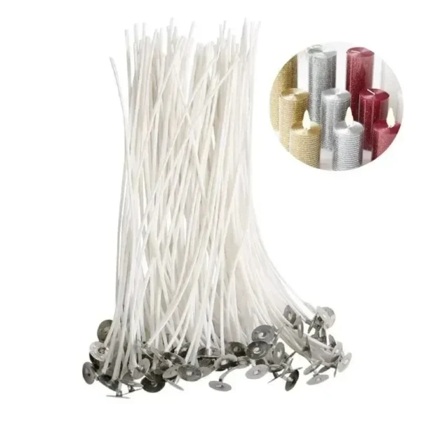 Candle Making Kit: 100pcs Cotton Wicks for DIY - Image 3