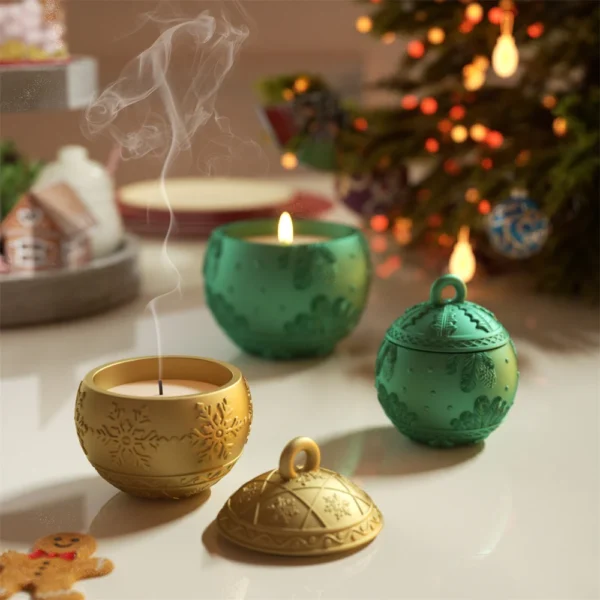Candle Making Kit - Nicole Christmas Ball Mold