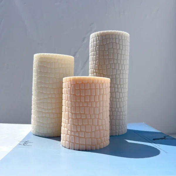 Candle Making Kit: Geometric Pillar Mold for Soy Wax