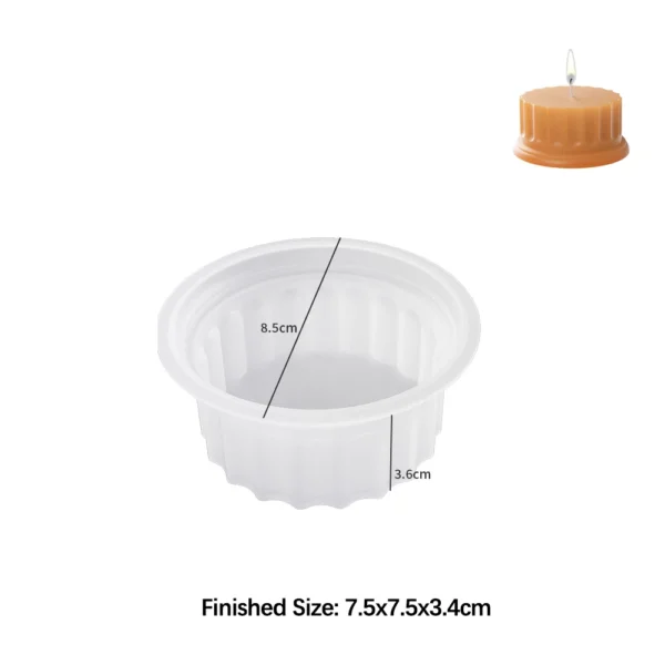 Candle Making Kit: 3D Roman Column Silicone Mold - Image 6