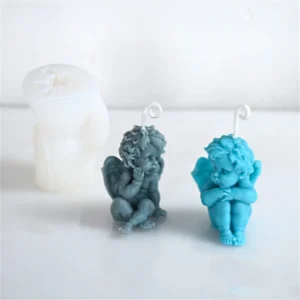 Candle Making Kit: 3D Angel Mold for Decor