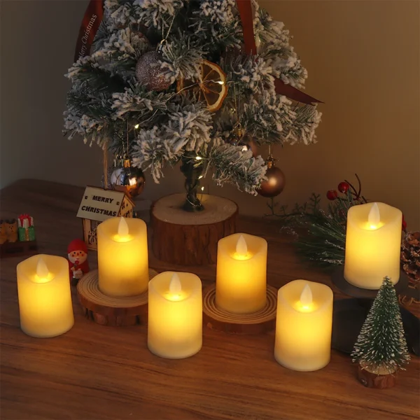 Candle Making Kit: 6Pcs LED Flameless Candles for Decor - Image 2