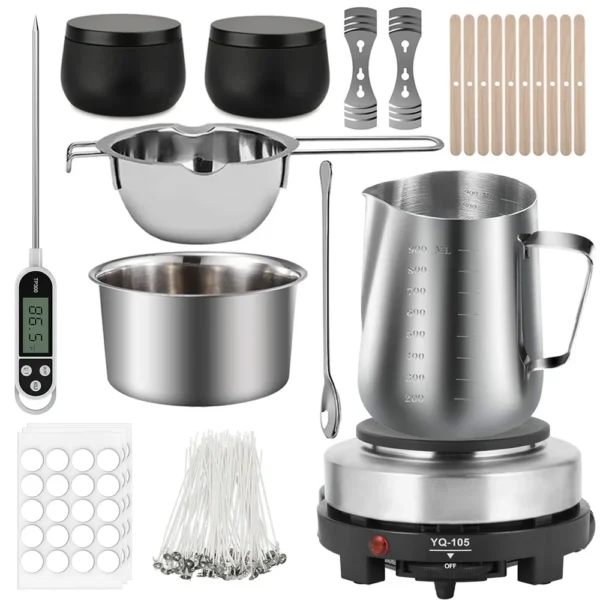 Candle Making Kit - Wax Melting Plate, Soy Wax Supplies