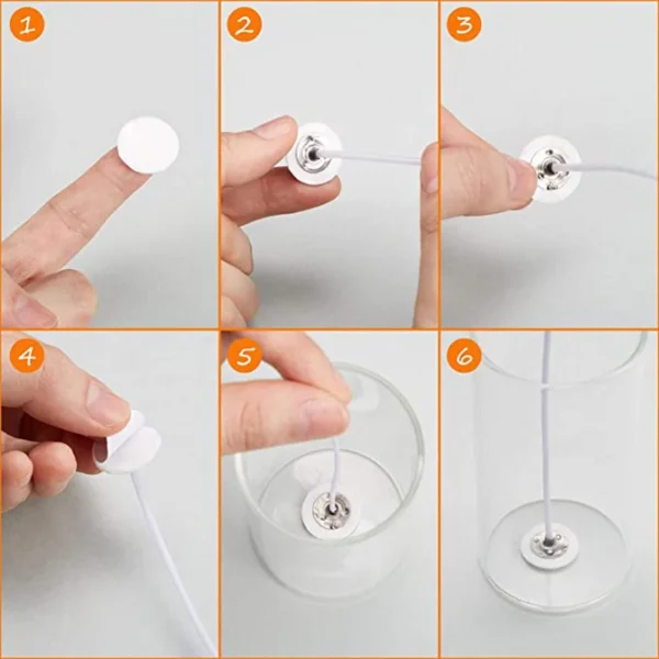 Candle Making Kit - 100pcs Wax Adhesive Stickers - Image 3
