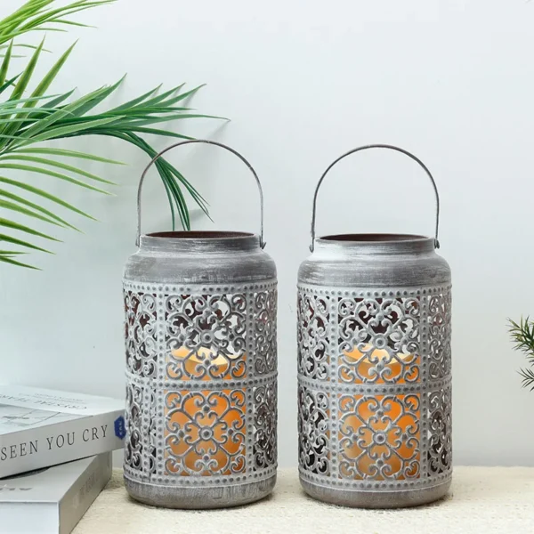 Candle Making Kit - 2Pcs Vintage Metal Candle Holders - Image 5