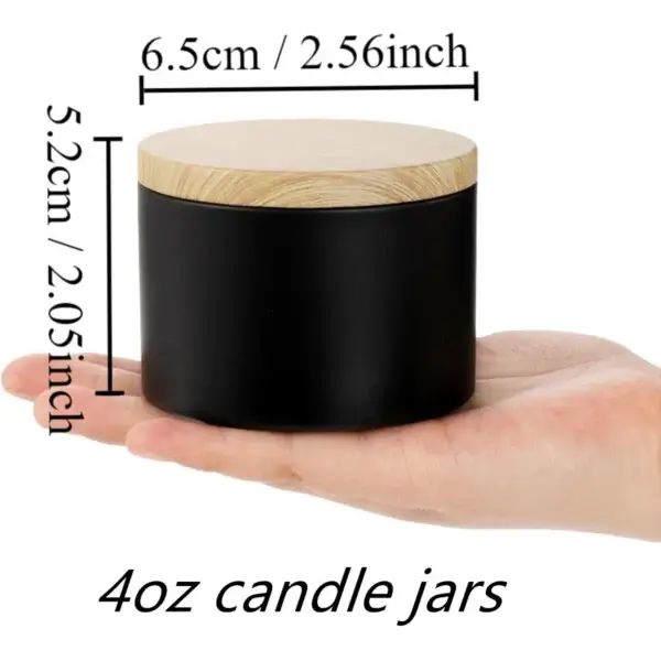 Candle Making Kit - 12pcs 4oz Metal Tins with Lids - Image 2