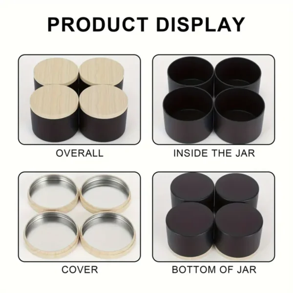Candle Making Kit: 12pcs 4oz Candle Tins for DI - Image 5