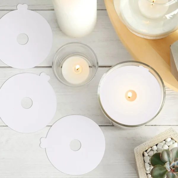 Candle Making Kit - 100pcs Dust Protectors & Lids - Image 4