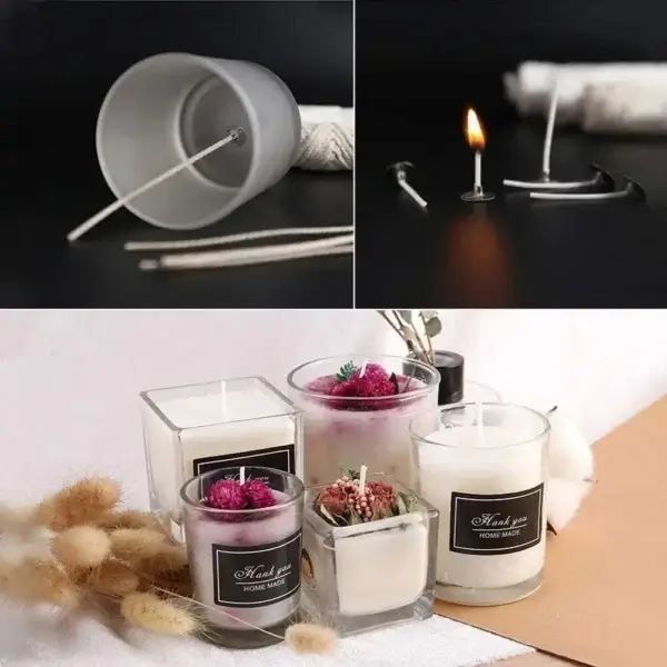 Candle Making Kit - 100Pcs Cotton Wick for DIY Candles - Image 4
