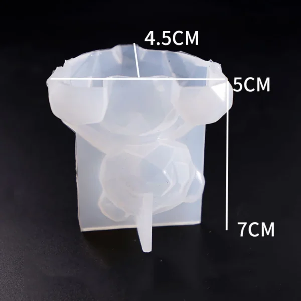 Candle Making Kit - Bear Silicone Mold for DIY - Image 4