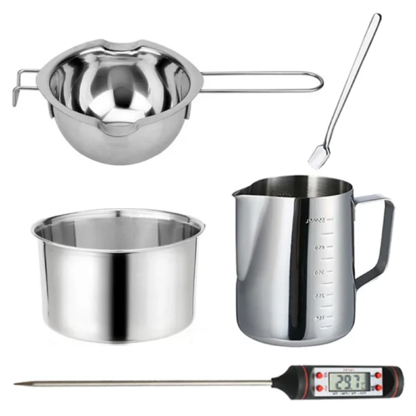 Candle Making Kit - Pouring Pot, Wicks & Stickers - Image 3