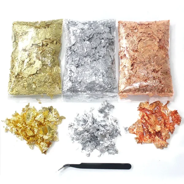Candle Making Kit: Gold Foil Sequins for Resin