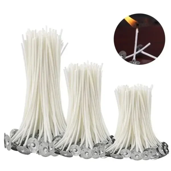 Candle Making Kit: 100pcs Cotton Wicks for DIY