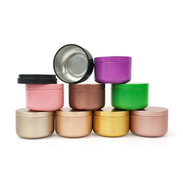 Candle Making Kit: Round Metal Tin Storage Box - Image 4