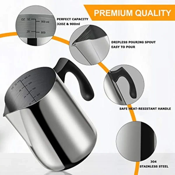 Candle Making Kit – 32oz Stainless Steel Pouring Pot - Image 6