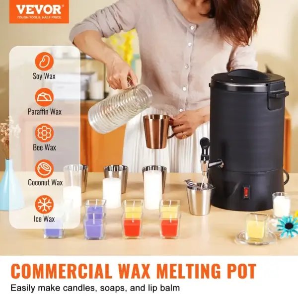 Candle Making Kit Electric Wax Melter 6.5L 10L - Image 2