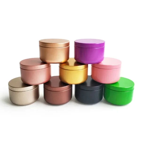 Candle Making Kit: Round Metal Tin Storage Box - Image 3