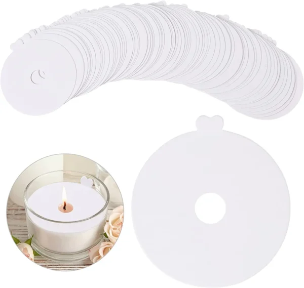 Candle Making Kit - 100pcs Dust Protectors & Lids - Image 2