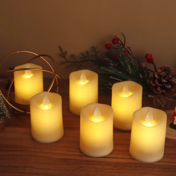 Candle Making Kit: 6Pcs LED Flameless Candles for Decor - Image 4
