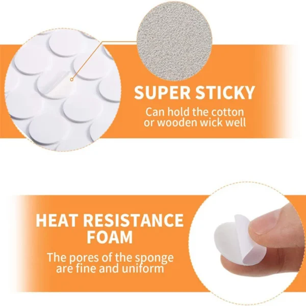 Candle Making Kit - 100pcs Wax Adhesive Stickers - Image 5