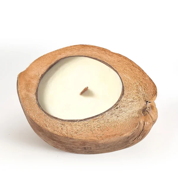 Candle Making Kit – Coconut Shell Bowl for DIY - Image 4