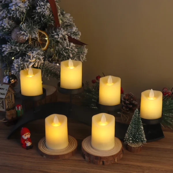Candle Making Kit: 6Pcs LED Flameless Candles for Decor - Image 5