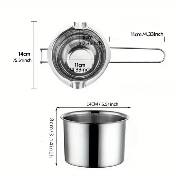 Candle Making Kit - 2Pcs 400ml Melter for DIY Candles - Image 2