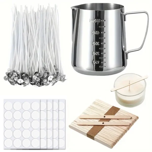Candle Making Kit: Pouring Pot, Wick Holder, DIY Tools