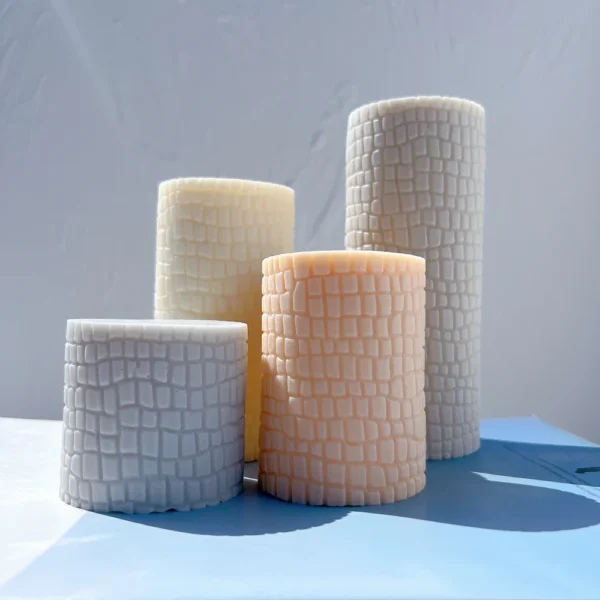 Candle Making Kit: Geometric Pillar Mold for Soy Wax - Image 3