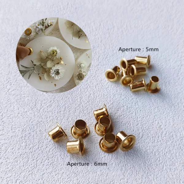 Candle Making Kit: 20Pcs Wax Buttonhole Eyelets - Image 5