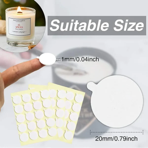 Candle Making Kit - 240Pcs Wick Stickers for DIY - Image 2