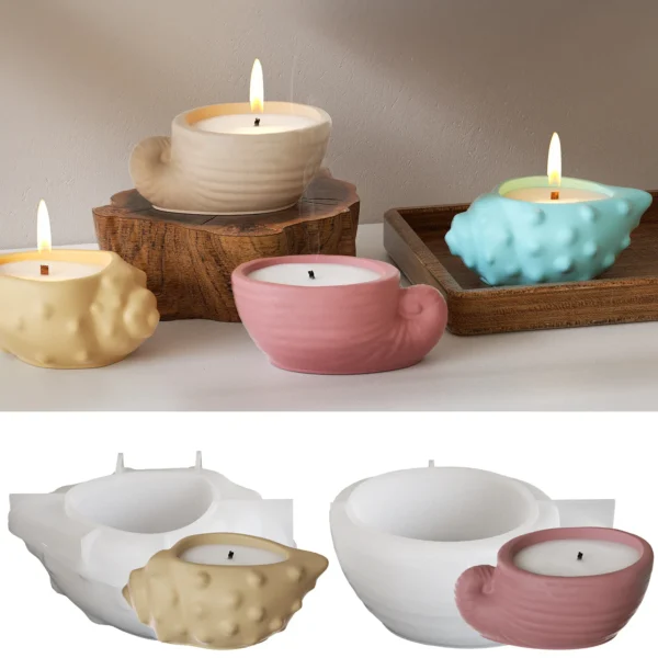 Candle Making Kit - Conch Shape Silicone Mold - Image 2