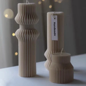 Candle Making Kit - Geometric Cylindrical Silicone Mold