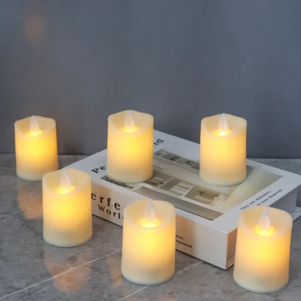 Candle Making Kit: 6Pcs LED Flameless Candles for Decor - Image 3