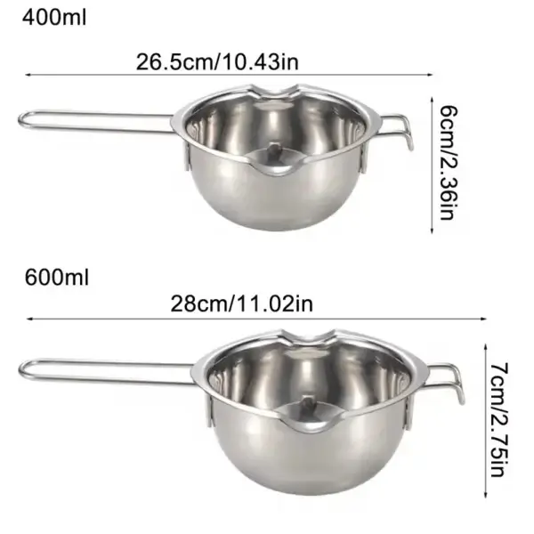 Candle Making Kit - Stainless Steel Wax Melting Pot - Image 4