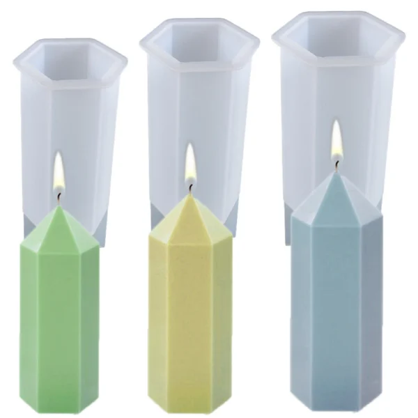 Candle Making Kit - 3D Hexagonal Silicone Mold