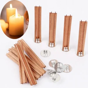 Candle Making Kit: 10pcs Wooden Wicks for DIY Candles