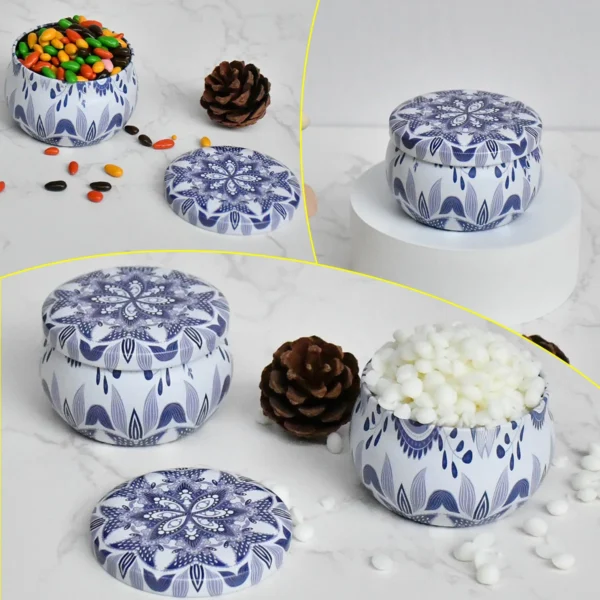 Candle Making Kit: 12pcs Metal Tins for DIY Candles - Image 6