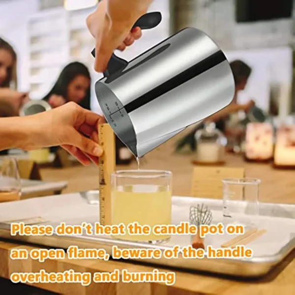 Candle Making Kit – 32oz Stainless Steel Pouring Pot - Image 3