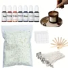 Candle Making Kit: 100 Wicks, Soy Wax, Dyes, Tools